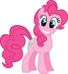 Size: 5000x5503 | Tagged: safe, artist:kysss90, pinkie pie, earth pony, pony, g4, absurd resolution, female, grin, happy, simple background, smiling, solo, transparent background, vector