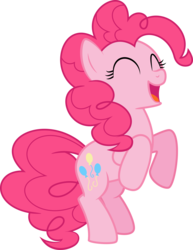 Size: 5375x6949 | Tagged: safe, artist:kyrospawn, pinkie pie, g4, absurd resolution, happy, simple background, transparent background, vector