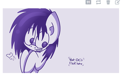 Size: 529x329 | Tagged: safe, artist:extradan, oc, oc only, oc:extradan pony, pony, heart, solo, tumblr