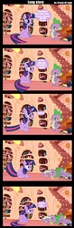 Size: 1393x4270 | Tagged: safe, artist:cristal-of-light, spike, twilight sparkle, g4, cardboard cutout, comic, twilight sparkle is not amused, unamused