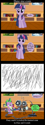 Size: 1000x2776 | Tagged: safe, artist:cristal-of-light, spike, twilight sparkle, g4, comic