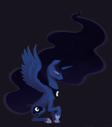 Size: 1280x1457 | Tagged: safe, artist:purmu, princess luna, g4, smiling