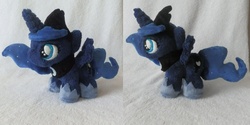 Size: 2880x1440 | Tagged: safe, artist:starmassacre, princess luna, pony, g4, irl, photo, plushie, solo