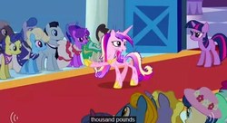 Size: 634x344 | Tagged: safe, screencap, princess cadance, twilight sparkle, g4, youtube caption