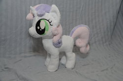 Size: 800x530 | Tagged: safe, artist:makeshiftwings30, sweetie belle, pony, g4, irl, photo, plushie, solo