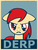 Size: 776x1029 | Tagged: safe, editor:i-shooped-a-pwny, derpy hooves, pegasus, pony, g4, derp, female, hope poster, mare, obey, poster, propaganda, shepard fairey