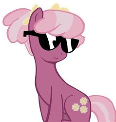 Size: 380x400 | Tagged: safe, artist:johnjoseco, cheerilee, earth pony, pony, g4, female, mare, simple background, solo, sunglasses