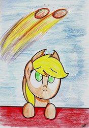 Size: 900x1286 | Tagged: safe, artist:entou, applejack, g4, applejack's parents