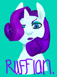 Size: 727x979 | Tagged: safe, artist:do-it-emily, rarity, pony, g4, solo