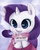 Size: 2400x3000 | Tagged: safe, artist:steffy-beff, rarity, pony, g4, clothes, cup, cute, female, hoof hold, hot chocolate, marshmallow, raribetes, scarf, solo, sweater