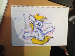 Size: 2592x1936 | Tagged: safe, artist:extradan, derpy hooves, pegasus, pony, g4, female, mare, photo