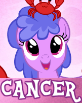 Size: 162x203 | Tagged: dead source, safe, cancer (g4), crab, earth pony, pony, g4, cancer (horoscope), expand dong, female, horoscope, mare, meme, ponyscopes, solo, zodiac