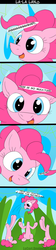 Size: 800x3550 | Tagged: safe, artist:loceri, pinkie pie, g4, clone, comic, dialogue, disembodied head, headless, modular, potty time, slice of life