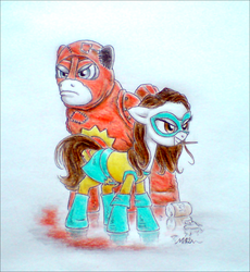 Size: 1131x1231 | Tagged: safe, crossover, ponified, super (film), superhero