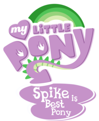 Size: 3257x4000 | Tagged: safe, artist:ambassad0r, edit, spike, g4, best pony, best pony logo, logo, logo edit, my little pony logo, simple background, spike is best pony, transparent background, vector