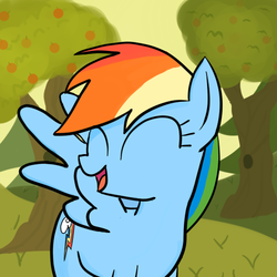 Size: 512x512 | Tagged: safe, rainbow dash, g4, happy, smiling