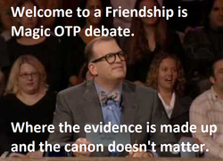 Size: 500x362 | Tagged: safe, human, drew carey, irl, photo, shipping, text, whose line is it anyway