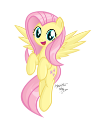 Size: 1931x2500 | Tagged: safe, artist:danmakuman, fluttershy, pony, g4, female, solo