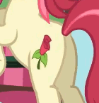 Size: 140x145 | Tagged: safe, artist:jan, edit, edited screencap, screencap, roseluck, earth pony, pony, picture perfect pony, g4, animated, butt, female, gif, plot, rosebutt, solo, vibrating