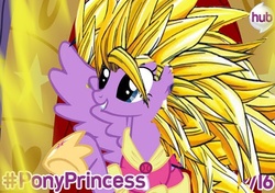 Size: 498x351 | Tagged: safe, edit, twilight sparkle, alicorn, pony, g4, magical mystery cure, dragon ball, female, mare, parody, super saiyan, twilight sparkle (alicorn)