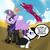 Size: 1200x1200 | Tagged: safe, artist:pixelkitties, derpy hooves, sweetie belle, twilight sparkle, alicorn, pony, quarray eel, sandworm, shai-hulud, unicorn, g4, crossover, dune, female, gom jabbar, mare, melange, muad'derp, stillsuit, twilight sparkle (alicorn)