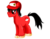 Size: 900x703 | Tagged: safe, artist:sirgalahadbw, earth pony, pony, hat, male, pokémon, ponified, red (pokémon), simple background, solo, stallion, transparent background