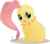 Size: 900x800 | Tagged: safe, artist:ellisarts, fluttershy, chikorita, g4, crossover, flutterita, pokéfied, pokémon, simple background, solo, species swap, transparent background