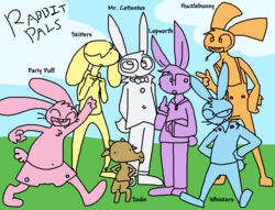 Size: 1165x890 | Tagged: safe, artist:weaver, rabbit, parody, rabbit pals, species swap, spinoff