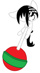 Size: 425x767 | Tagged: safe, artist:duskaxe-fightinglove, death the kid, lollipop, ponified, simple background, transparent background, vector