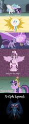 Size: 637x2704 | Tagged: safe, artist:peachiekeenie, grogar (g1), princess celestia, twilight sparkle, g1, g4, magical mystery cure, babylon 5, quote, twilight sparkle (alicorn)