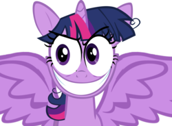 Size: 2720x2000 | Tagged: safe, twilight sparkle, alicorn, pony, g4, nightmare fuel, special eyes, this will end in tears, twilight snapple, twilight sparkle (alicorn), wat