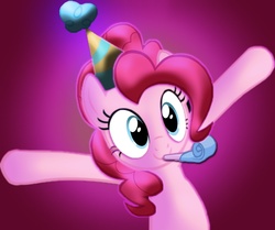 Size: 900x754 | Tagged: safe, artist:ian502, pinkie pie, g4, hat, party hat, party horn