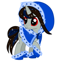 Size: 894x894 | Tagged: safe, artist:icicle-wishes, oc, oc only, pony, unicorn, clothes, coat, crystallized, solo