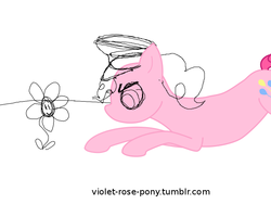 Size: 640x480 | Tagged: safe, artist:violet-rose-pony, pinkie pie, g4, 30 minute art challenge, flower