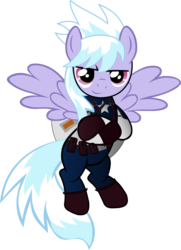 Size: 861x1189 | Tagged: safe, cloudchaser, pegasus, pony, g4, captain america, crossover, female, flying, mare, simple background, spread wings, superhero, transparent background, vector, wings