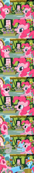 Size: 500x2500 | Tagged: safe, pinkie pie, rainbow dash, g4, comic, party cannon