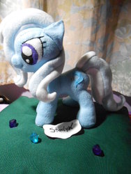 Size: 480x640 | Tagged: safe, artist:legadema, trixie, pony, unicorn, g4, female, irl, mare, photo, plushie, solo