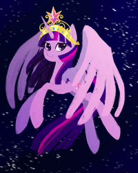 Size: 2000x2500 | Tagged: safe, artist:adailey, twilight sparkle, alicorn, pony, g4, big crown thingy, element of magic, female, mare, twilight sparkle (alicorn)