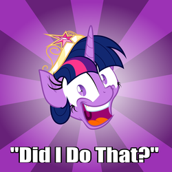 Size: 3000x3000 | Tagged: safe, twilight sparkle, g4, advice twilicorn, alicorn drama, family matters, steve urkel