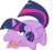 Size: 1000x902 | Tagged: safe, artist:klarnetist, edit, twilight sparkle, alicorn, pony, slowpoke (pokémon), g4, female, pokefied, pokémon, simple background, solo, species swap, transparent background, twilight sparkle (alicorn)