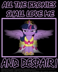 Size: 827x1020 | Tagged: safe, artist:ponymaan, twilight sparkle, alicorn, pony, g4, alicorn drama, despair, galadriel, lord of the rings, twilight sparkle (alicorn)