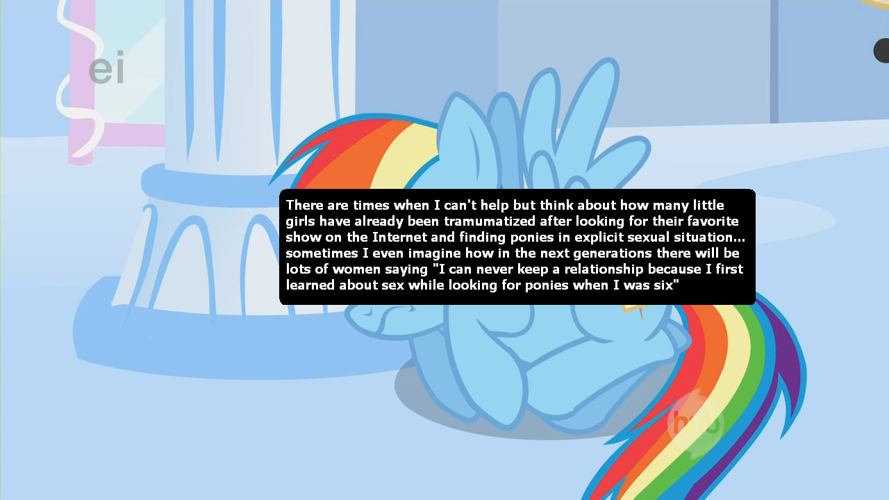 228414 - questionable, rainbow dash, g4, female, meta, pony confession,  text - Derpibooru