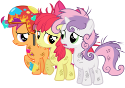 Size: 5000x3545 | Tagged: dead source, safe, artist:luks6882, apple bloom, scootaloo, sweetie belle, g4, absurd resolution, cutie mark crusaders, simple background, transparent background, vector