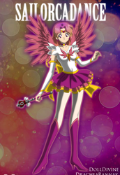 Size: 396x577 | Tagged: safe, artist:angleyck, princess cadance, human, g4, humanized, ponified, sailor moon (series), skinny, thin, winged humanization