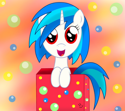 Size: 1312x1171 | Tagged: safe, artist:megaman174, dj pon-3, vinyl scratch, g4, present