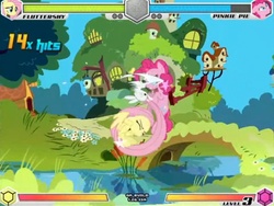 Size: 1080x810 | Tagged: safe, angel bunny, fluttershy, pinkie pie, fighting is magic, g4