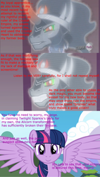 Size: 1022x1800 | Tagged: safe, king sombra, twilight sparkle, g4, alicorn drama, text, twilight sparkle (alicorn)