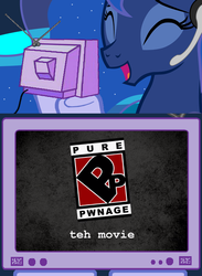 Size: 563x769 | Tagged: safe, princess luna, gamer luna, g4, exploitable meme, meme, meta, movie, tv meme, video game