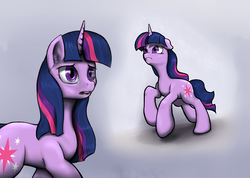 Size: 739x526 | Tagged: safe, artist:sevireth, twilight sparkle, pony, unicorn, tumblr:nyx contacts, g4, distressed, female, mare, unicorn twilight