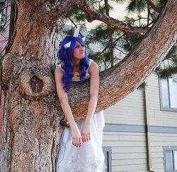 Size: 904x884 | Tagged: safe, artist:shauntinasha, rarity, human, g4, cosplay, irl, irl human, photo, solo, tree